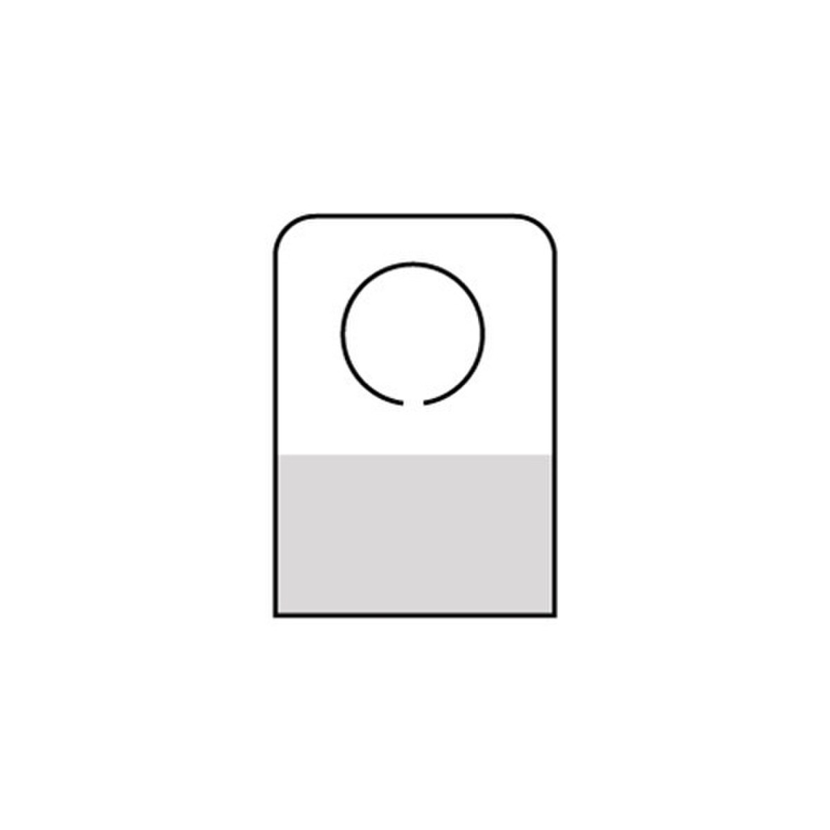 Hang Tab with CIRCULAR HANG HOLE